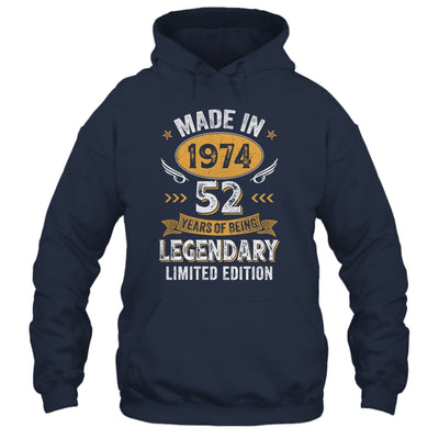 Vintage 1974 52 Years Old Birthday 52nd Birthday Men Women Shirt & Hoodie | siriusteestore