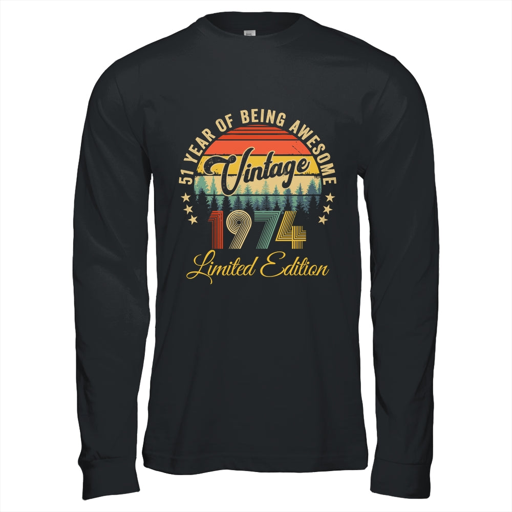 Vintage 1974 Limited Edition 51 Year Old 51st Birthday Shirt & Hoodie | siriusteestore