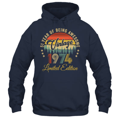 Vintage 1974 Limited Edition 51 Year Old 51st Birthday Shirt & Hoodie | siriusteestore