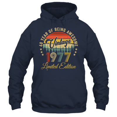 Vintage 1977 Limited Edition 48 Year Old 48th Birthday Shirt & Hoodie | siriusteestore