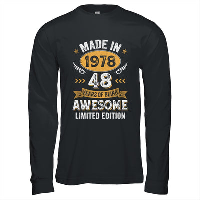 Vintage 1978 48 Years Old Birthday 48th Birthday Men Women Shirt & Hoodie | siriusteestore