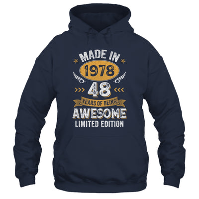 Vintage 1978 48 Years Old Birthday 48th Birthday Men Women Shirt & Hoodie | siriusteestore