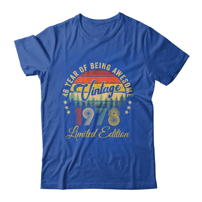 Vintage 1978 Limited Edition 48 Years Old 48th Birthday Shirt & Hoodie | siriusteestore