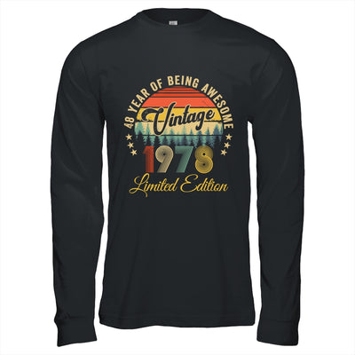 Vintage 1978 Limited Edition 48 Years Old 48th Birthday Shirt & Hoodie | siriusteestore