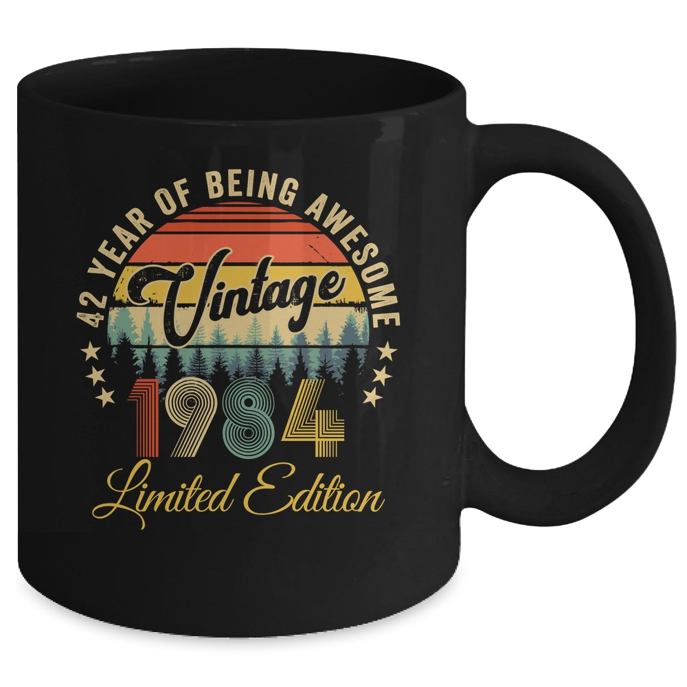 Vintage 1984 Limited Edition 42 Years Old 42nd Birthday Mug | siriusteestore