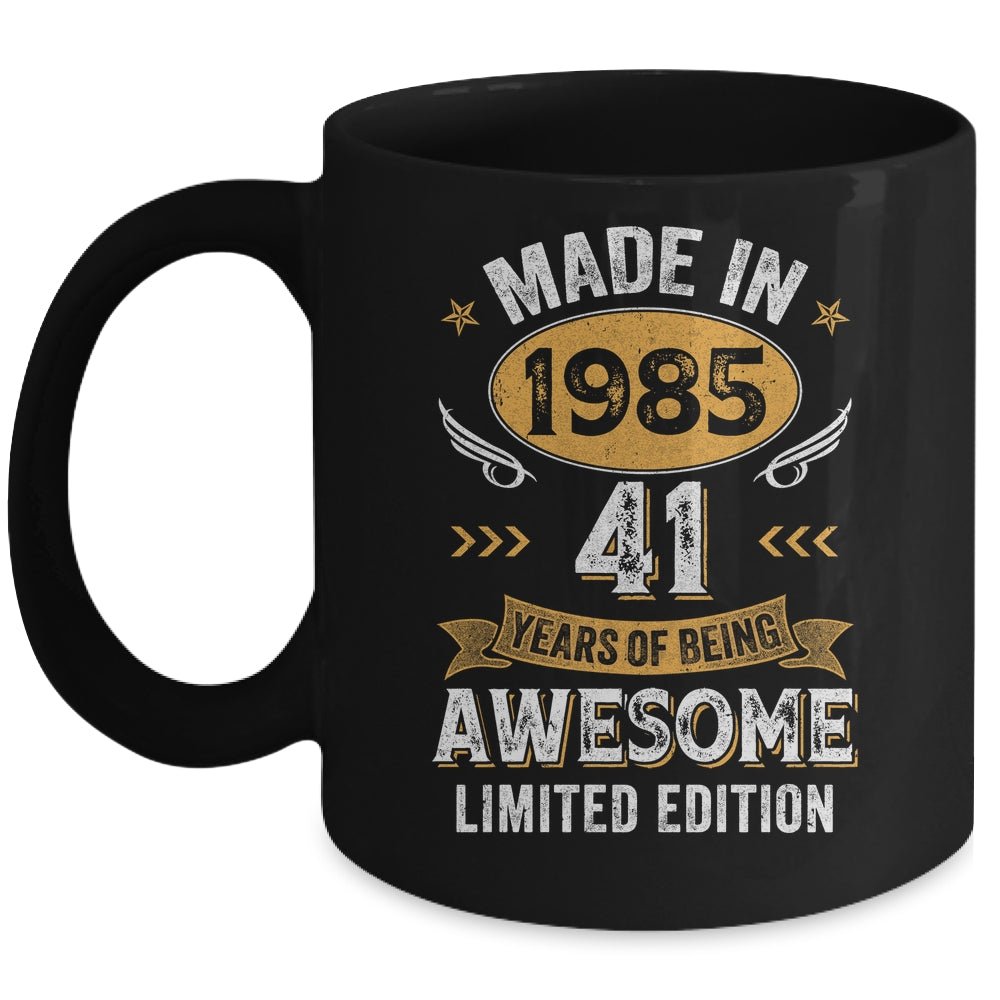 Vintage 1985 41 Years Old Birthday 41st Birthday Men Women Mug | siriusteestore