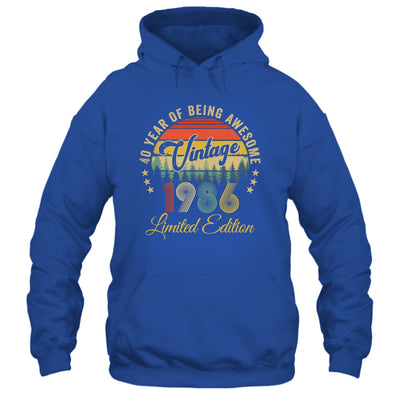 Vintage 1986 Limited Edition 40 Years Old 40th Birthday Shirt & Hoodie | siriusteestore