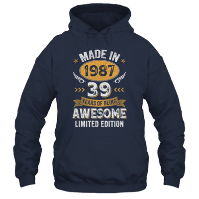 Vintage 1987 39 Years Old Birthday 39th Birthday Men Women Shirt & Hoodie | siriusteestore