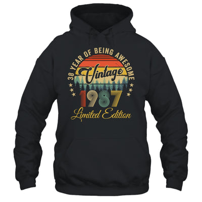 Vintage 1987 Limited Edition 38 Year Old 38th Birthday Shirt & Hoodie | siriusteestore
