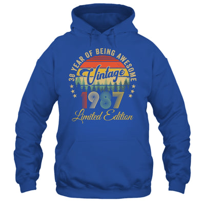 Vintage 1987 Limited Edition 38 Year Old 38th Birthday Shirt & Hoodie | siriusteestore