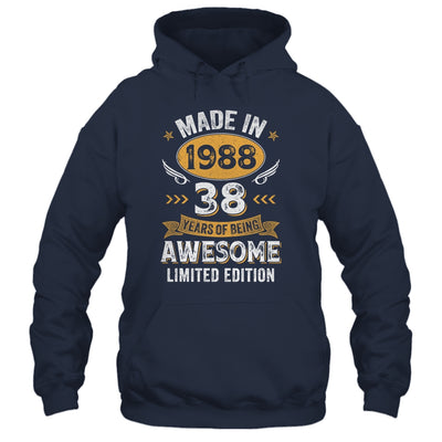 Vintage 1988 38 Years Old Birthday 38th Birthday Men Women Shirt & Hoodie | siriusteestore