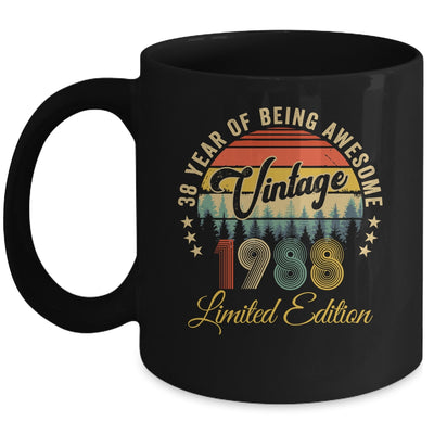 Vintage 1988 Limited Edition 38 Years Old 38th Birthday Mug | siriusteestore