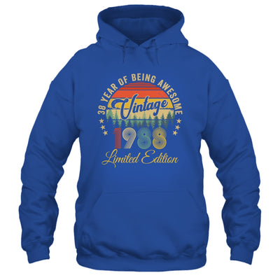 Vintage 1988 Limited Edition 38 Years Old 38th Birthday Shirt & Hoodie | siriusteestore