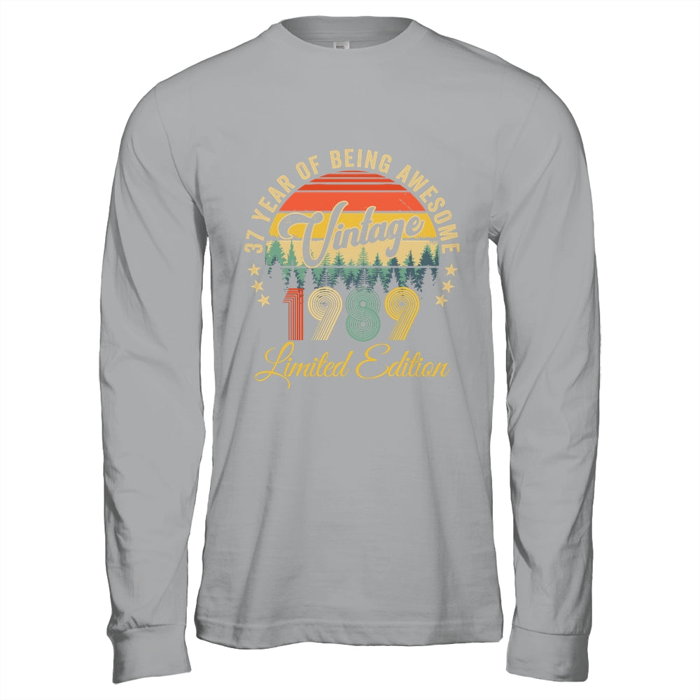 Vintage 1989 Limited Edition 37 Years Old 37th Birthday Shirt & Hoodie | siriusteestore