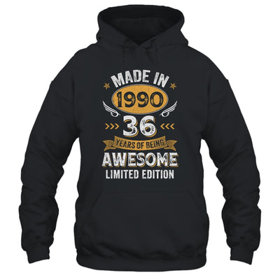Vintage 1990 36 Years Old Birthday 36th Birthday Men Women Shirt & Hoodie | siriusteestore