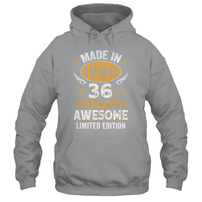 Vintage 1990 36 Years Old Birthday 36th Birthday Men Women Shirt & Hoodie | siriusteestore