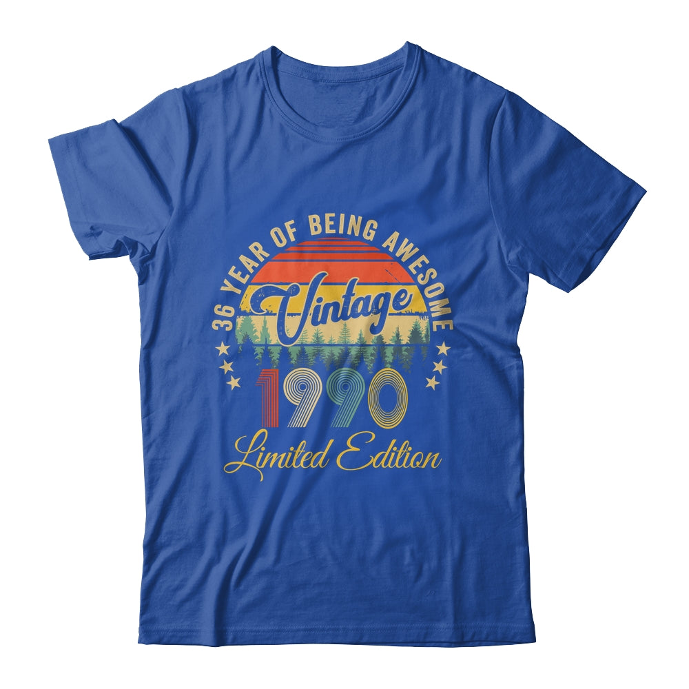 Vintage 1990 Limited Edition 36 Years Old 36th Birthday Shirt & Hoodie | siriusteestore