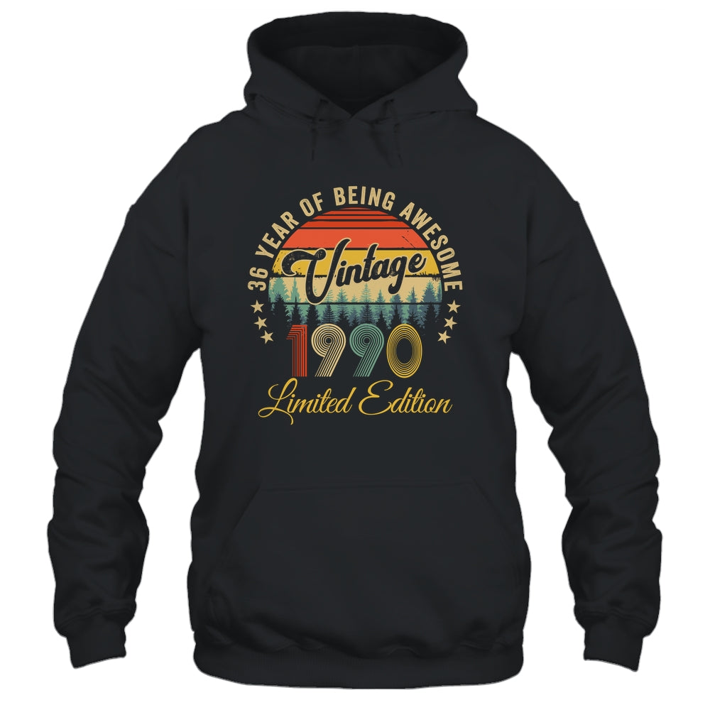 Vintage 1990 Limited Edition 36 Years Old 36th Birthday Shirt & Hoodie | siriusteestore