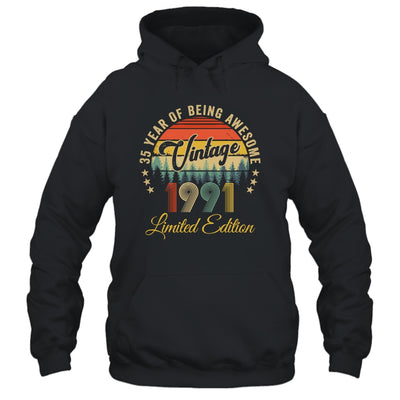 Vintage 1991 Limited Edition 35 Years Old 35th Birthday Shirt & Hoodie | siriusteestore