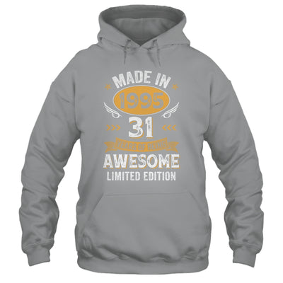 Vintage 1995 31 Years Old Birthday 31st Birthday Men Women Shirt & Hoodie | siriusteestore