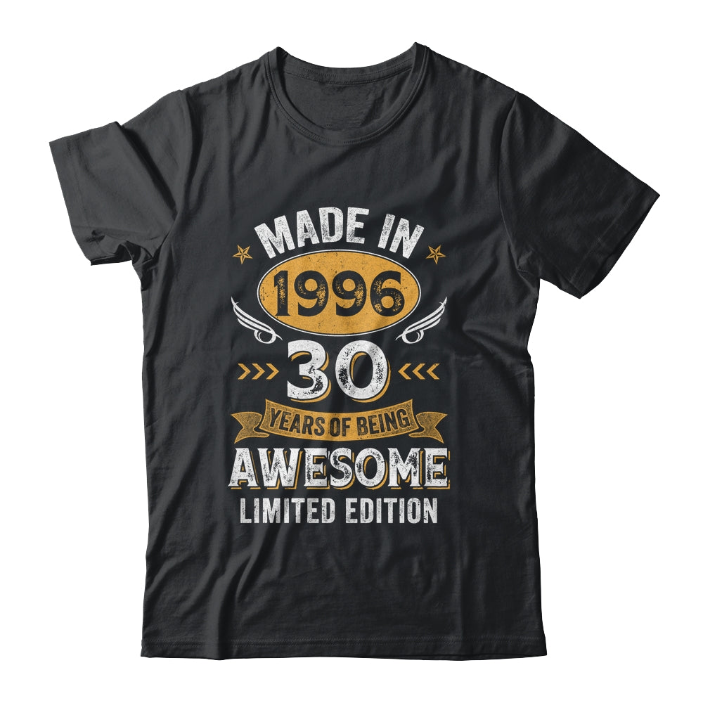 Vintage 1996 30 Years Old Birthday 30th Birthday Men Women Shirt & Hoodie | siriusteestore