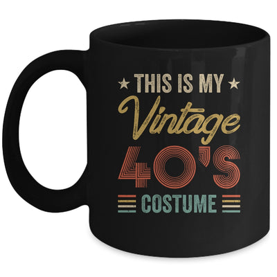 Vintage 40s Costume 40's Outfit 1940s Fashion 40 Theme Party Mug | siriusteestore
