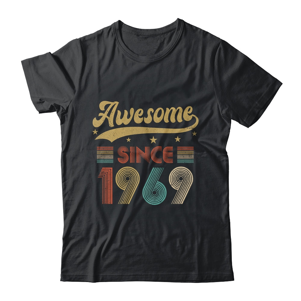 Vintage 54 Birthday Decorations Men Women Awesome Since 1969 Shirt & Tank Top | siriusteestore