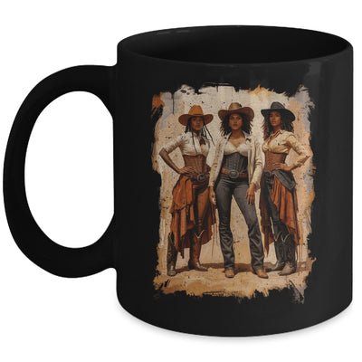 Vintage Black African American Cowgirl Western Women Girl Mug | siriusteestore