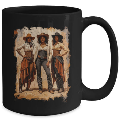 Vintage Black African American Cowgirl Western Women Girl Mug | siriusteestore