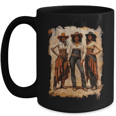 Vintage Black African American Cowgirl Western Women Girl Mug | siriusteestore