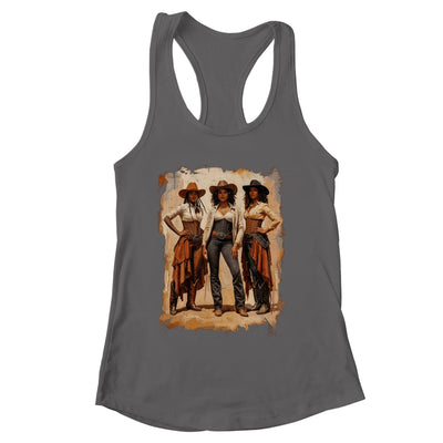 Vintage Black African American Cowgirl Western Women Girl Shirt & Tank Top | siriusteestore