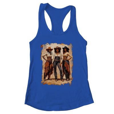 Vintage Black African American Cowgirl Western Women Girl Shirt & Tank Top | siriusteestore