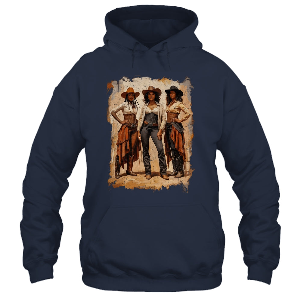 Vintage Black African American Cowgirl Western Women Girl Shirt & Tank Top | siriusteestore
