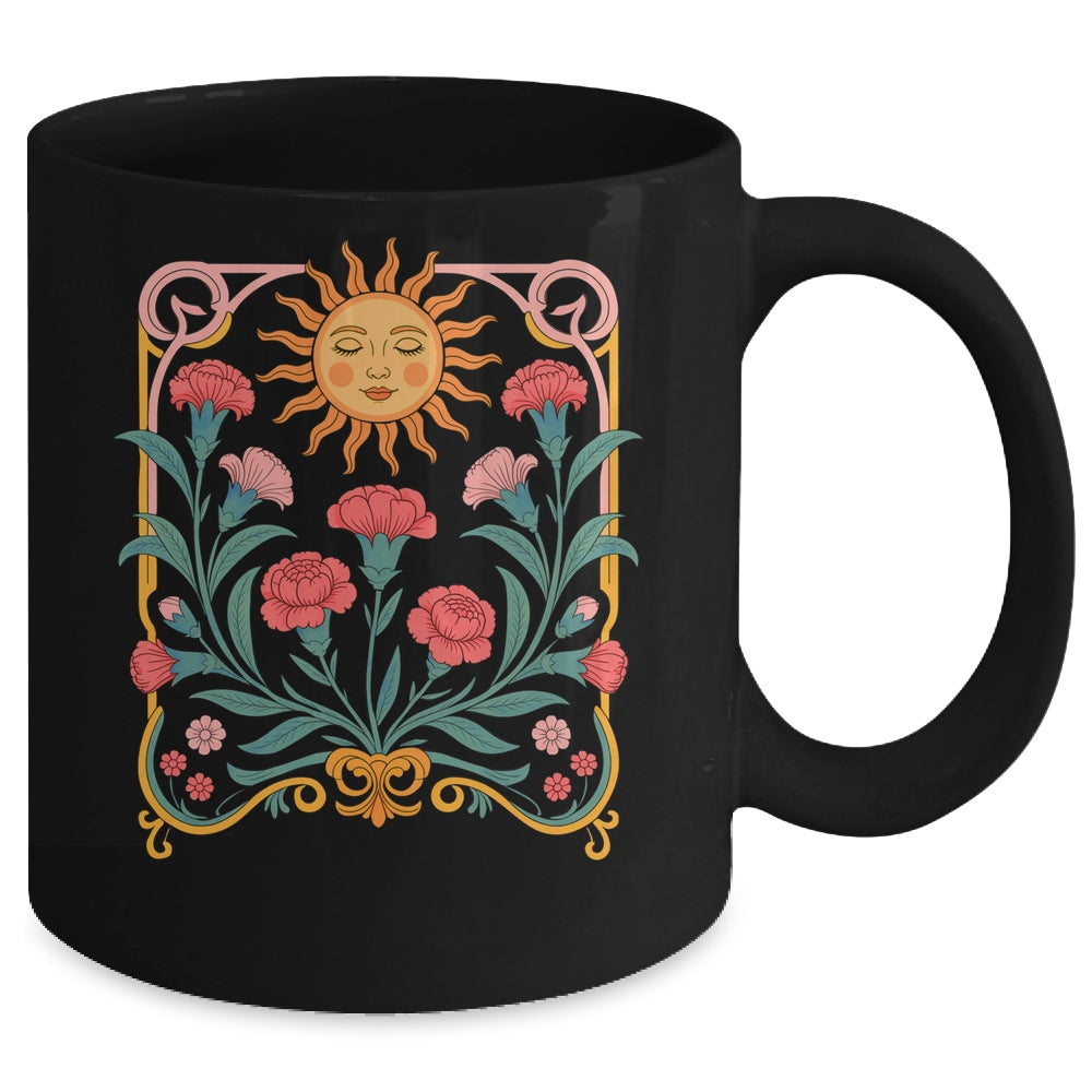 Vintage Boho Flowers Wildflowers Cute Summer Graphic Women Mug | siriusteestore