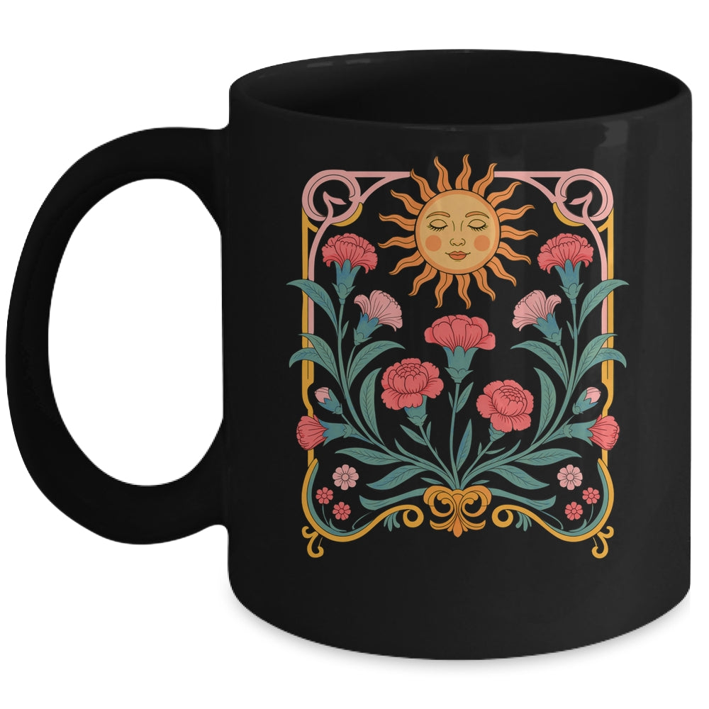 Vintage Boho Flowers Wildflowers Cute Summer Graphic Women Mug | siriusteestore