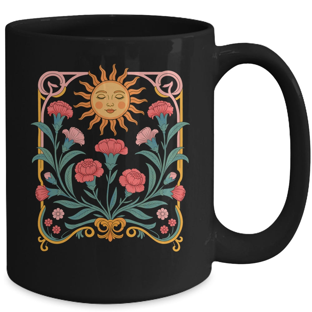Vintage Boho Flowers Wildflowers Cute Summer Graphic Women Mug | siriusteestore