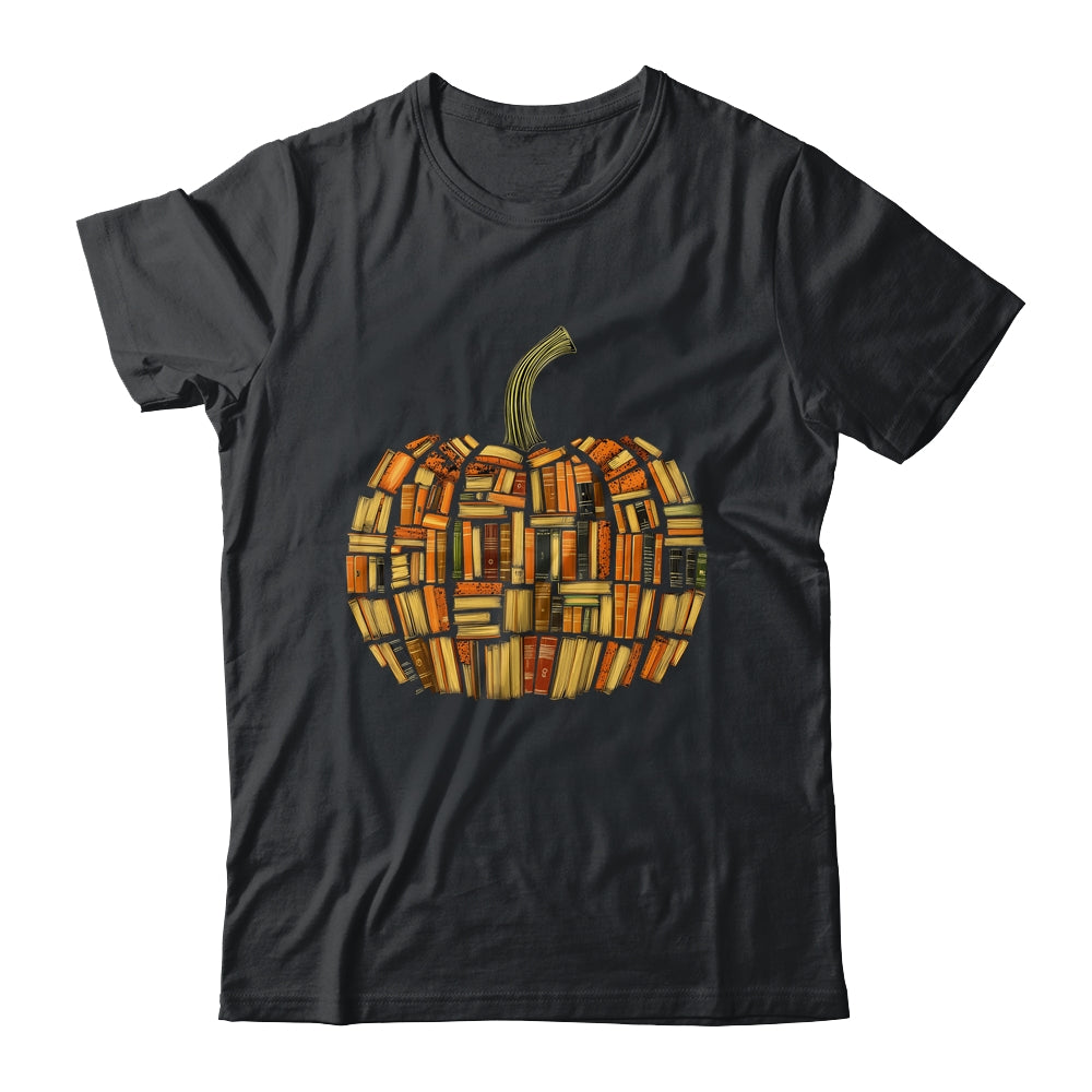 Vintage Book Pumpkin Librarians Bookworm Teacher Autumn Fall Shirt & Hoodie | siriusteestore
