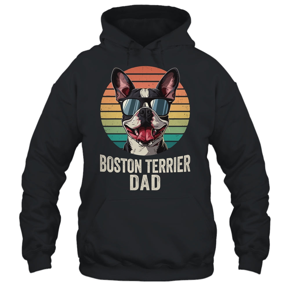 Vintage Boston Terrier Dad For Fathers Day Dog Lover Funny Shirt & Hoodie | siriusteestore