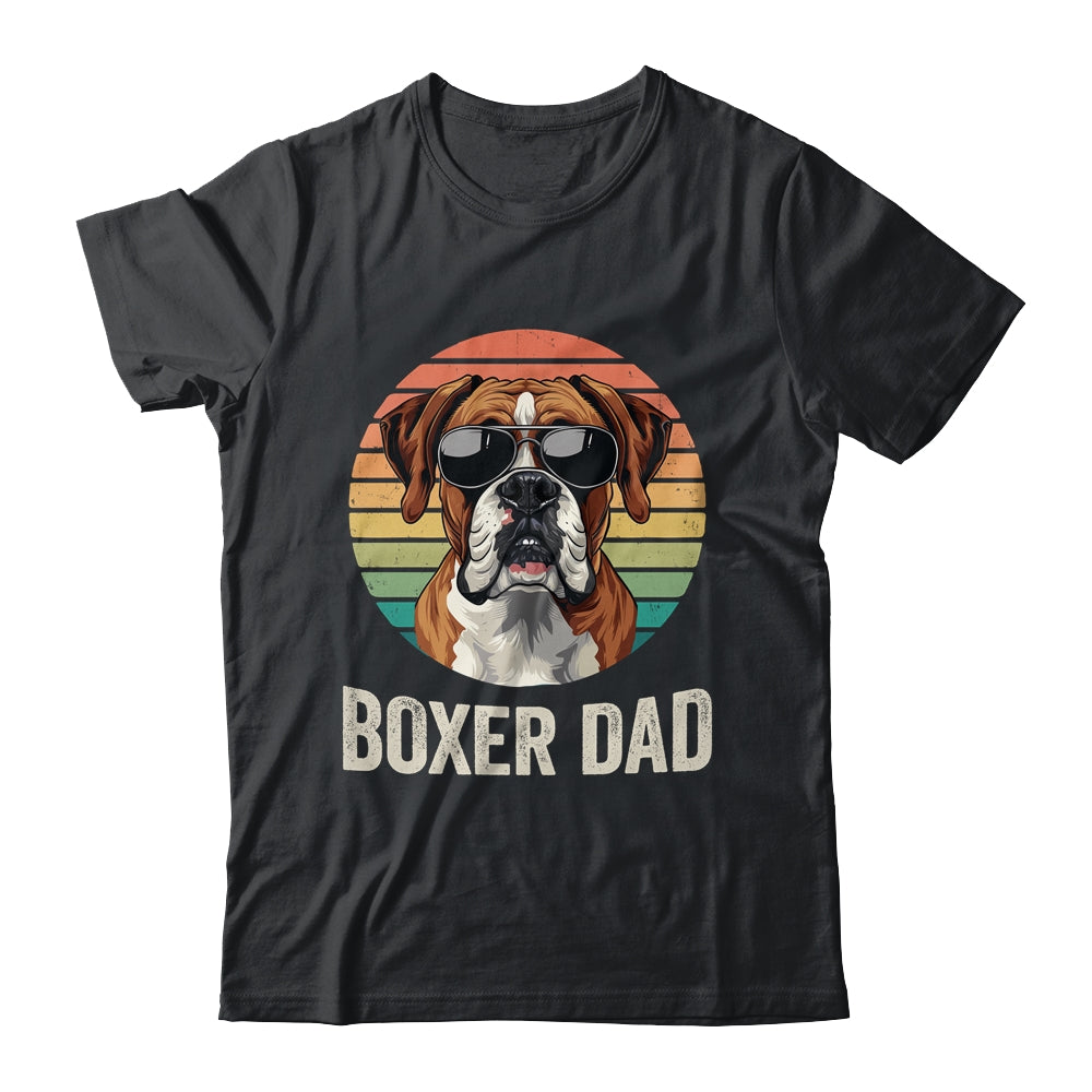 Vintage Boxer Dad For Fathers Day Dog Lover Funny Shirt & Hoodie | siriusteestore