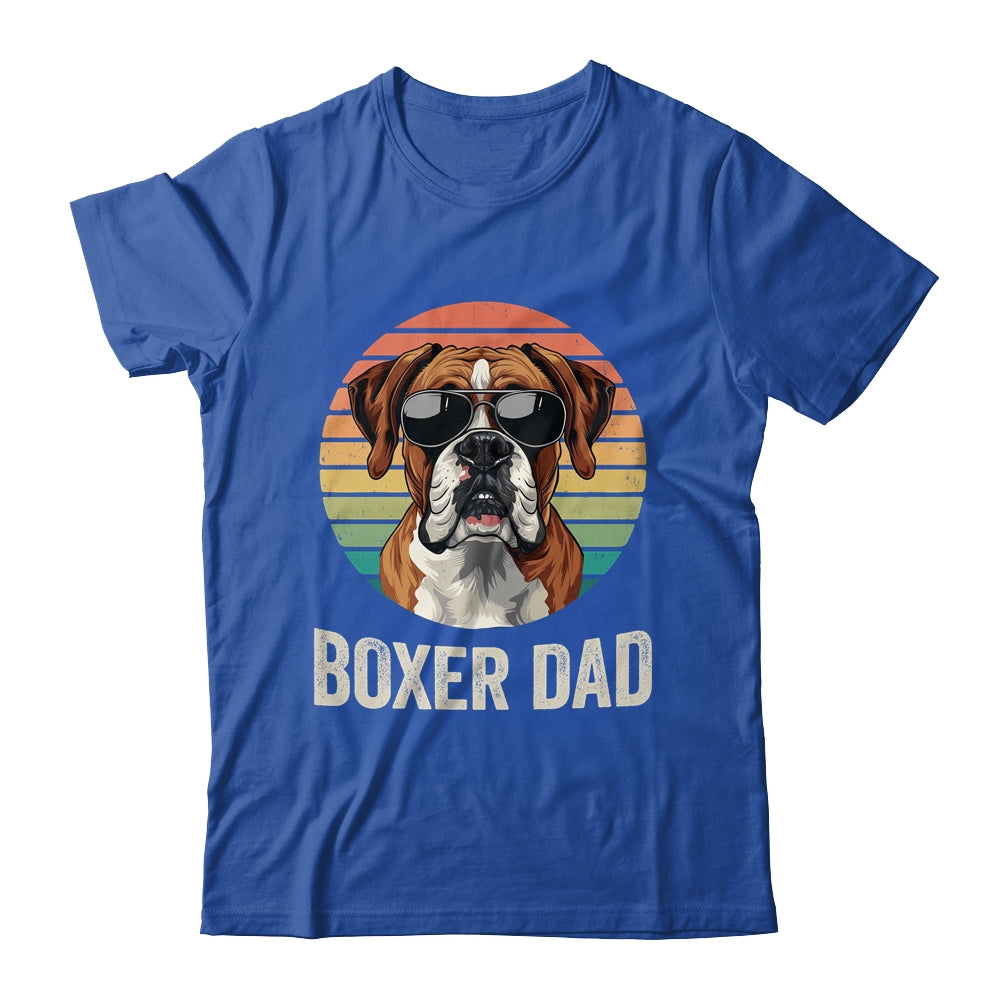 Vintage Boxer Dad For Fathers Day Dog Lover Funny Shirt & Hoodie | siriusteestore