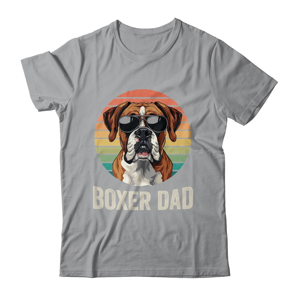 Vintage Boxer Dad For Fathers Day Dog Lover Funny Shirt & Hoodie | siriusteestore