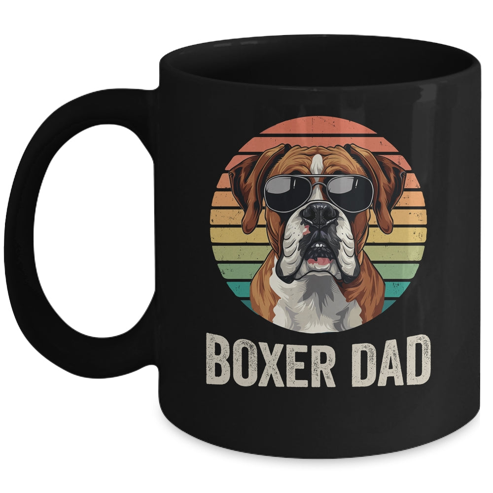 Vintage Boxer Dad For Fathers Day Dog Lover Funny Mug | siriusteestore