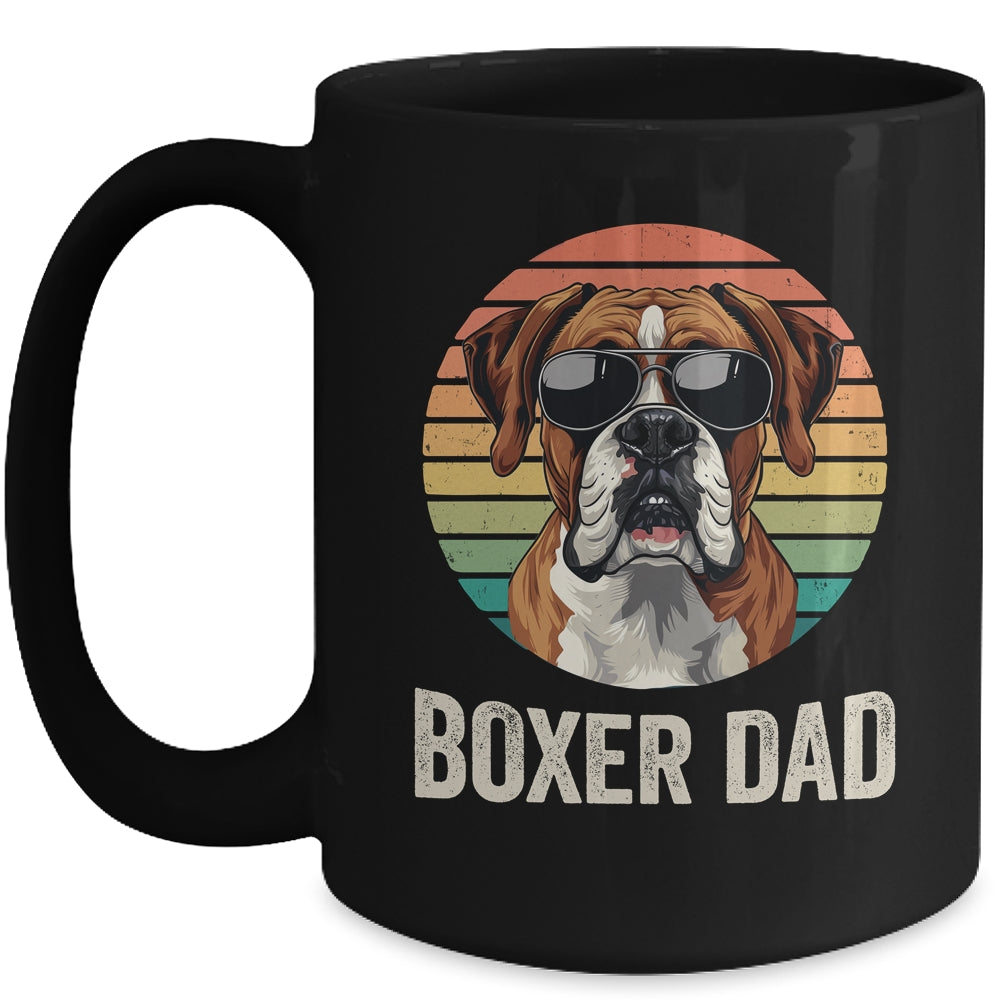 Vintage Boxer Dad For Fathers Day Dog Lover Funny Mug | siriusteestore