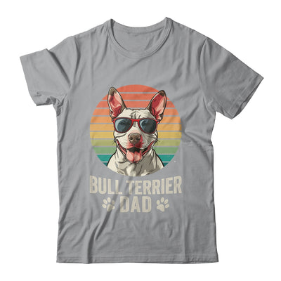 Vintage Bull Terrier Dad For Fathers Day Dog Lover Funny Shirt & Hoodie | siriusteestore