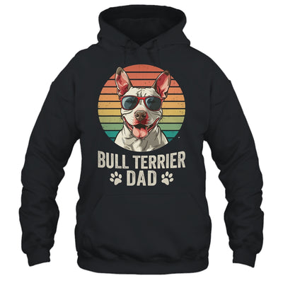 Vintage Bull Terrier Dad For Fathers Day Dog Lover Funny Shirt & Hoodie | siriusteestore