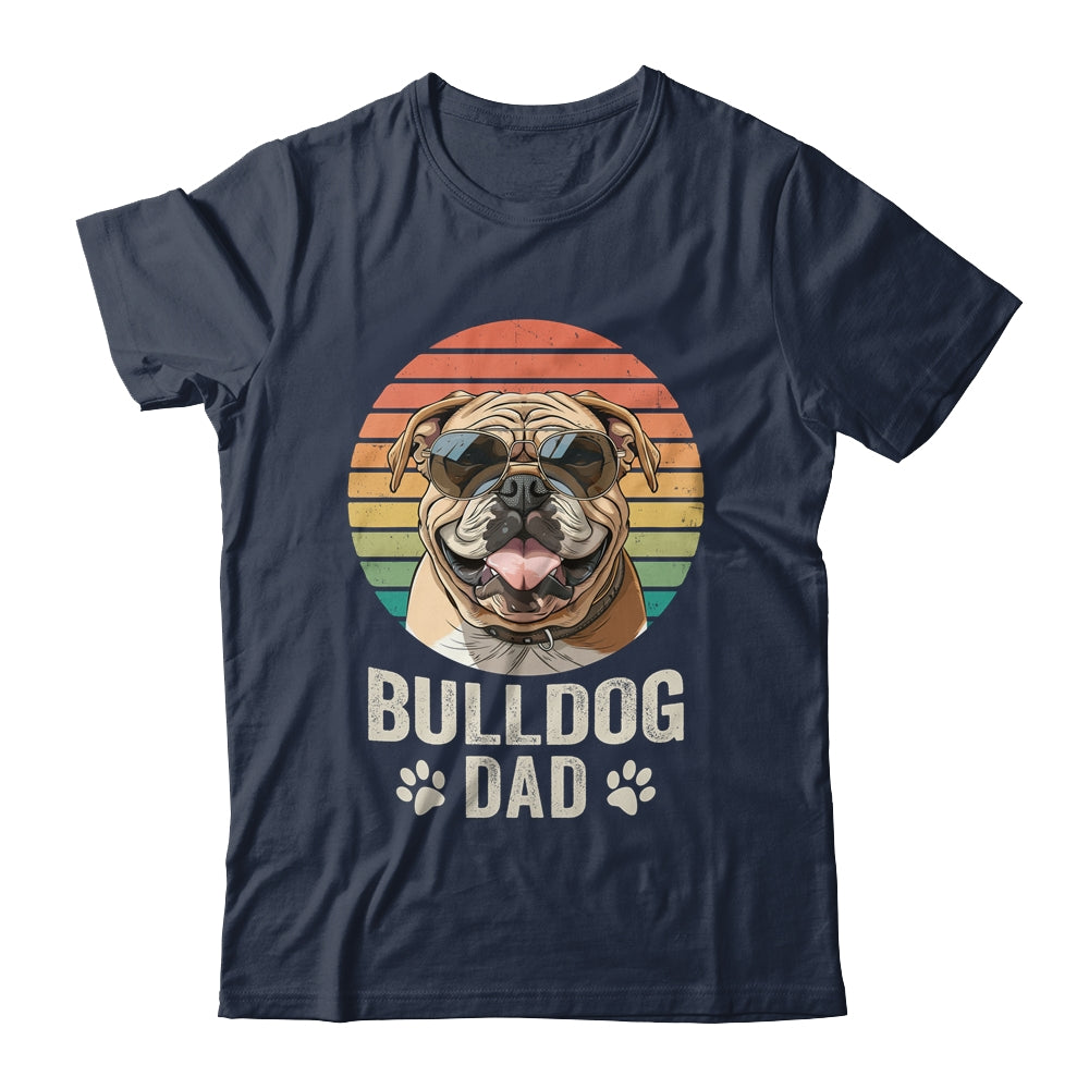 Vintage Bulldog Dad For Fathers Day Dog Lover Funny Shirt & Hoodie | siriusteestore