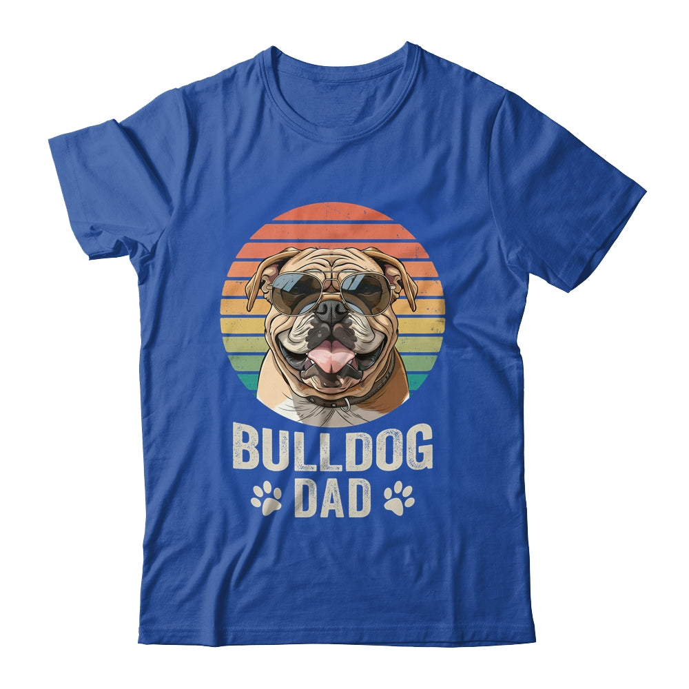 Vintage Bulldog Dad For Fathers Day Dog Lover Funny Shirt & Hoodie | siriusteestore