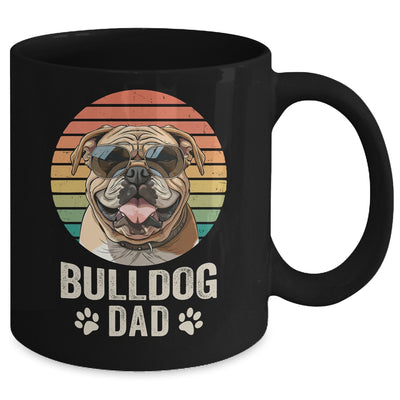 Vintage Bulldog Dad For Fathers Day Dog Lover Funny Mug | siriusteestore