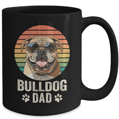 Vintage Bulldog Dad For Fathers Day Dog Lover Funny Mug | siriusteestore