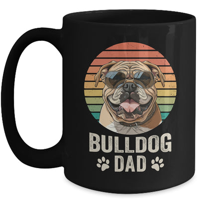 Vintage Bulldog Dad For Fathers Day Dog Lover Funny Mug | siriusteestore